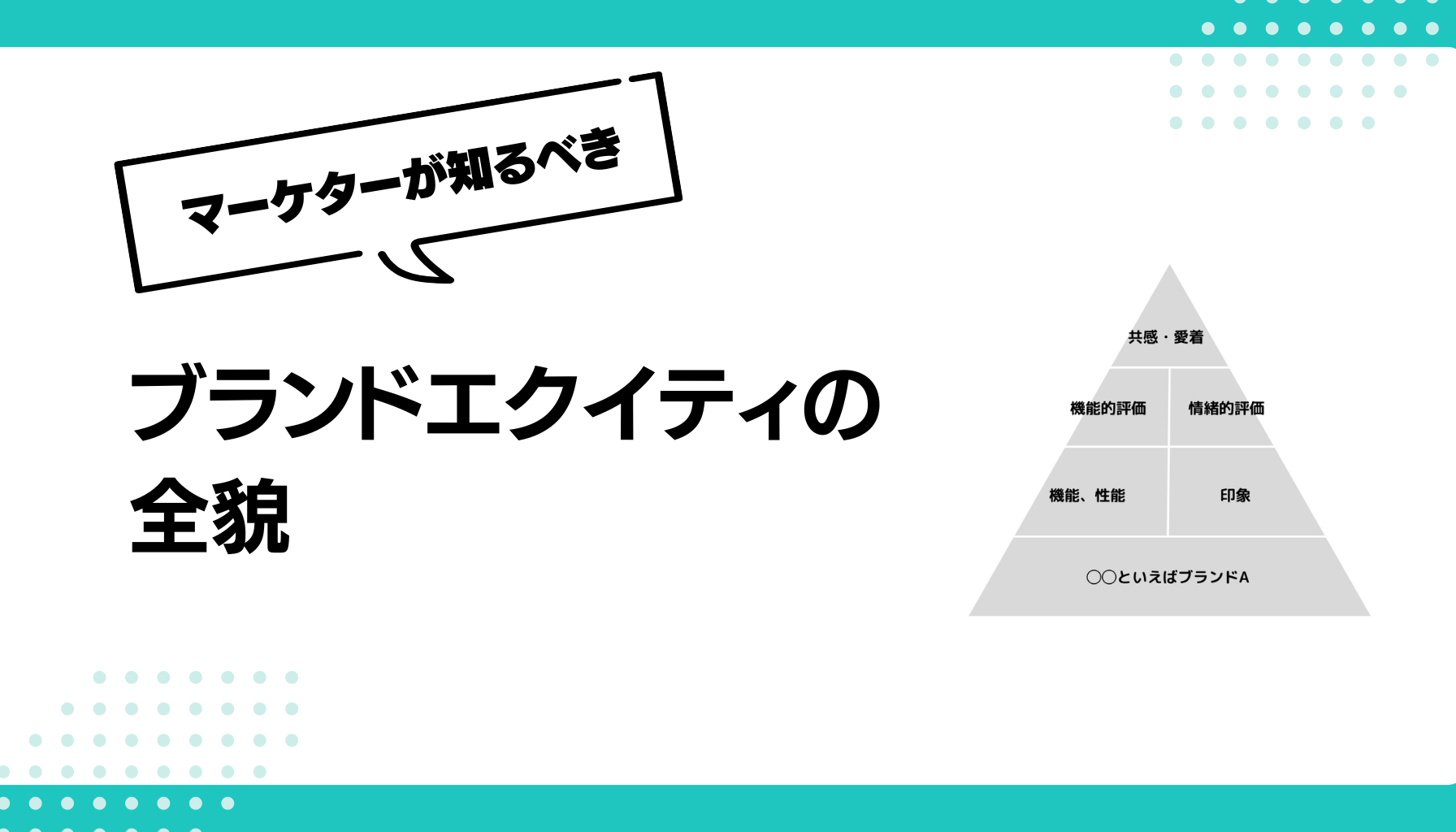 ブランドエクイティの全貌