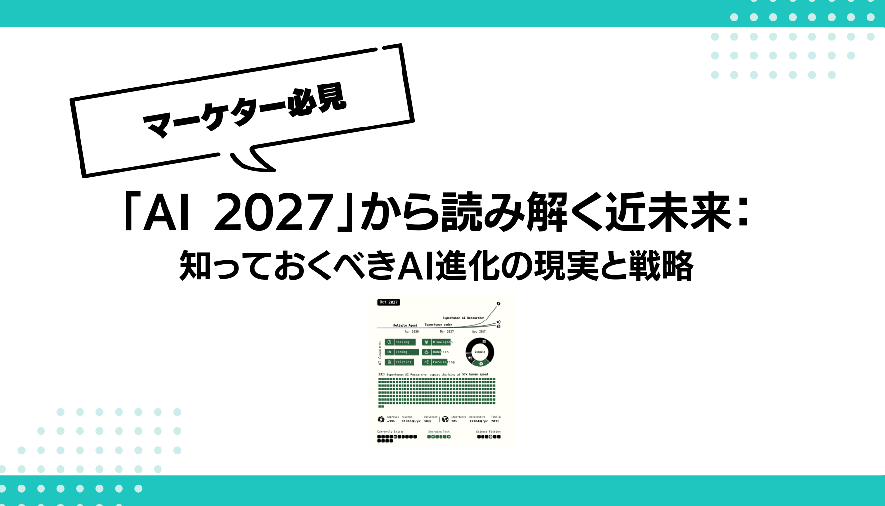 「AI 2027」から読み解く近未来： 知っておくべきAI進化の現実と戦略