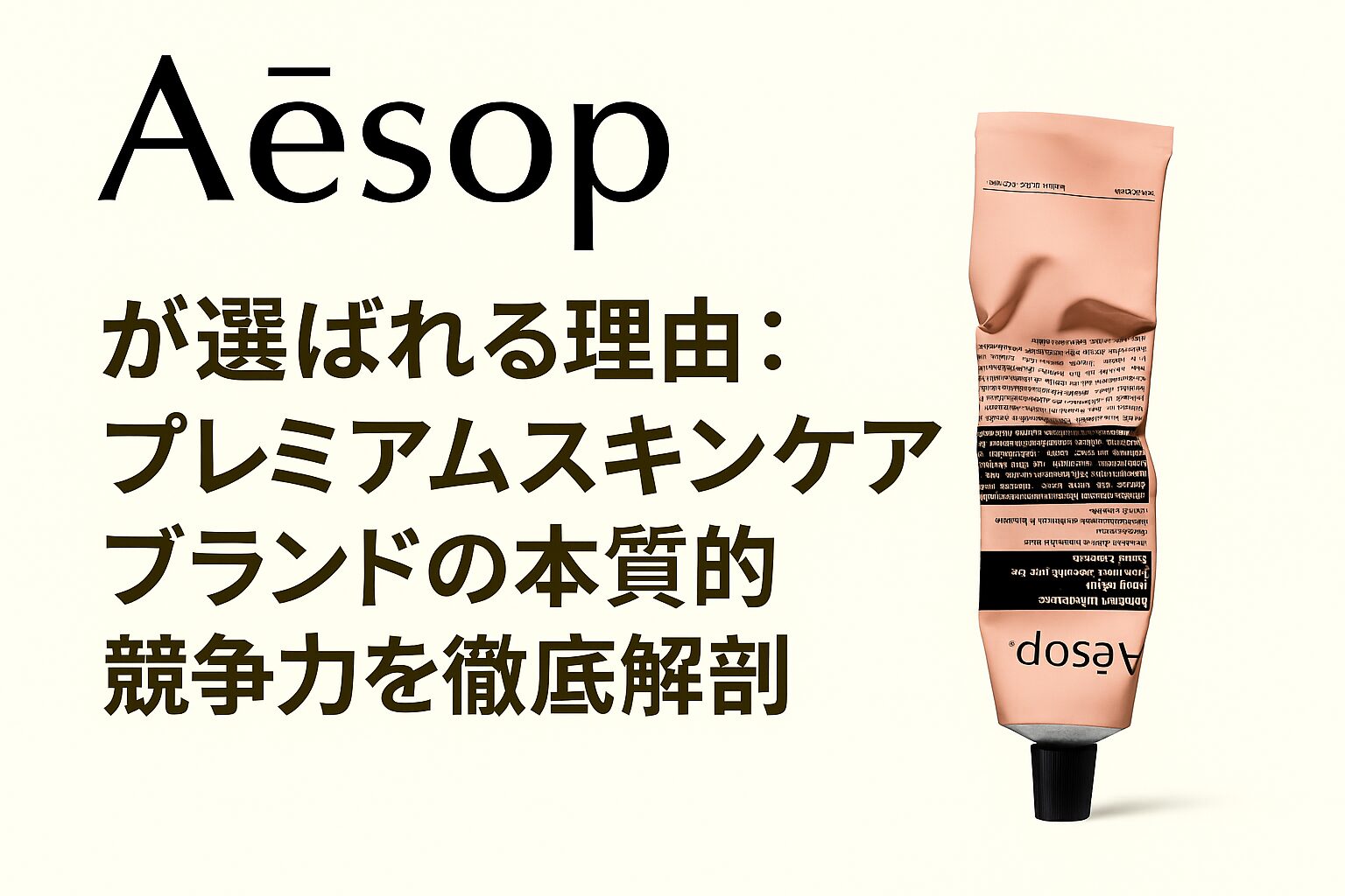 Aesop（イソップ）が選ばれる理由：プレミアムスキンケアブランドの本質的競争力を徹底解剖