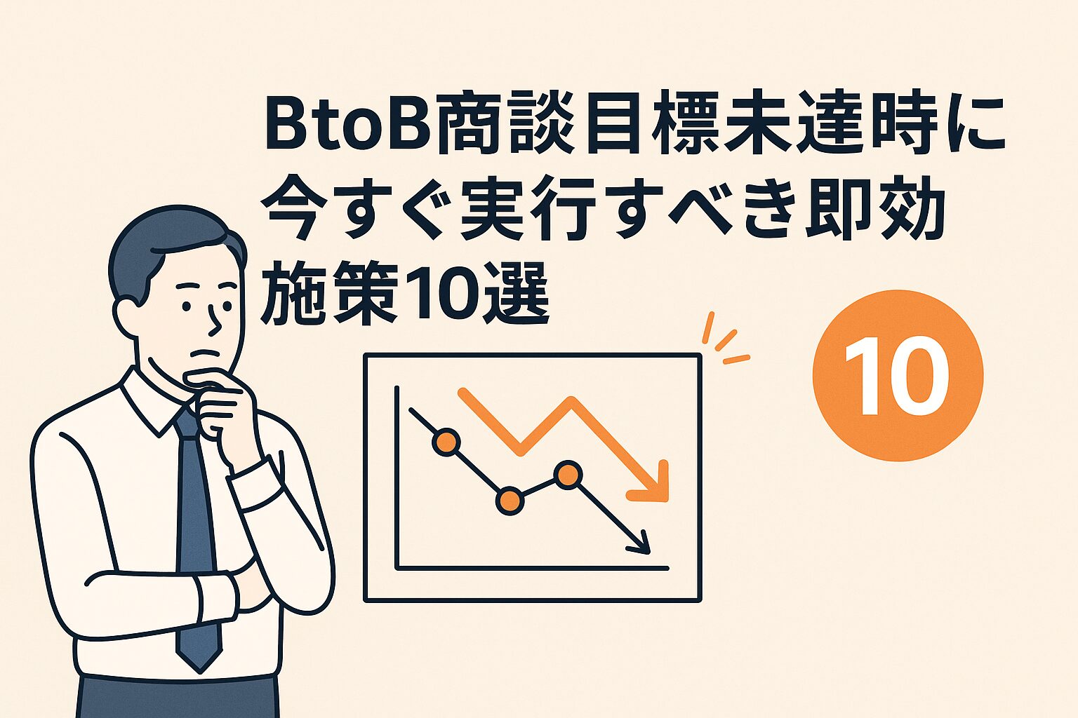 BtoB商談目標未達時に今すぐ実行すべき即効施策10選